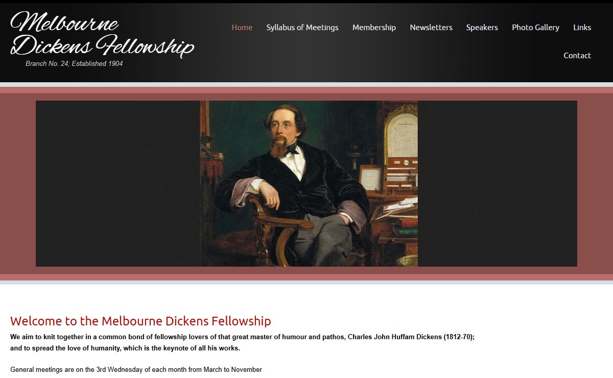 Welcome to the Melbourne Dickens Fellowship - Melbourne Dickens Fellowship