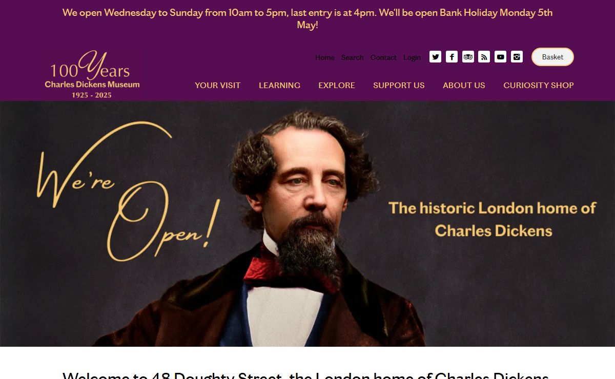 Welcome to 48 Doughty Street, the London home of Charles Dickens – Charles Dickens Museum