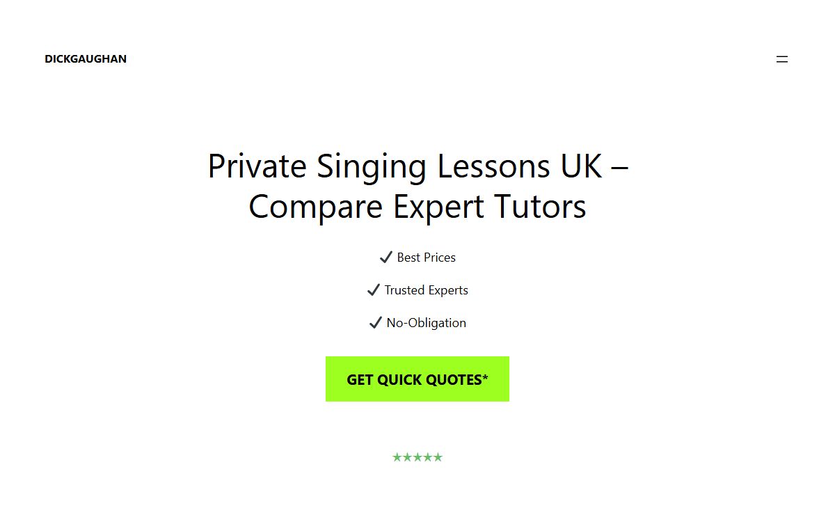 Private Singing Lessons UK - Compare Expert Tutors