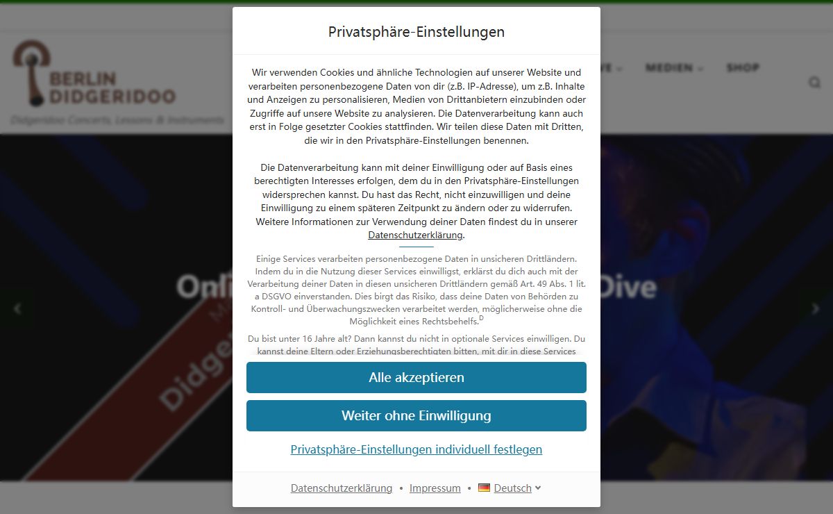 Didgeridoo Berlin - Didgeridoo Concerts, Lessons & Instruments
