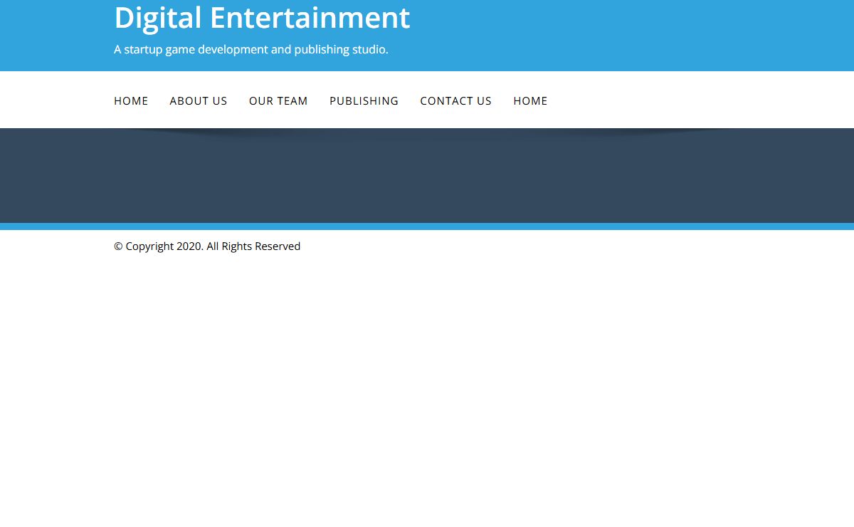 Digital Entertainment – A startup game development and publishing studio.