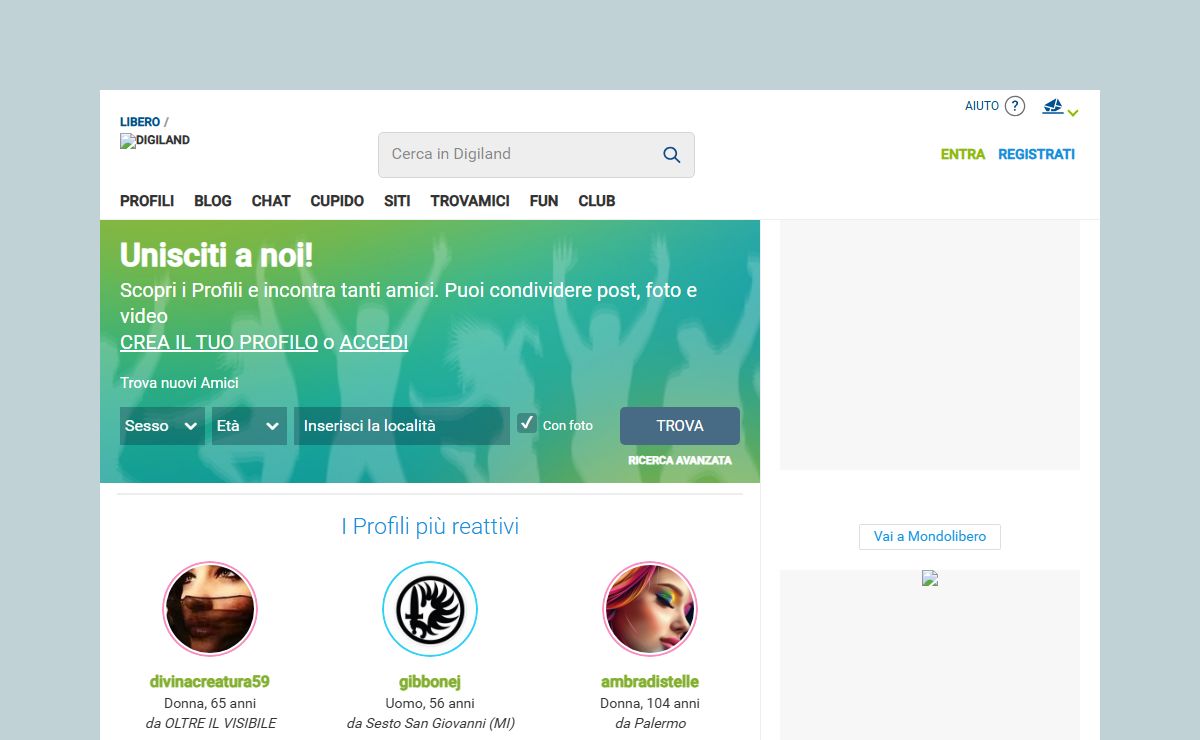 Libero Community Homepage