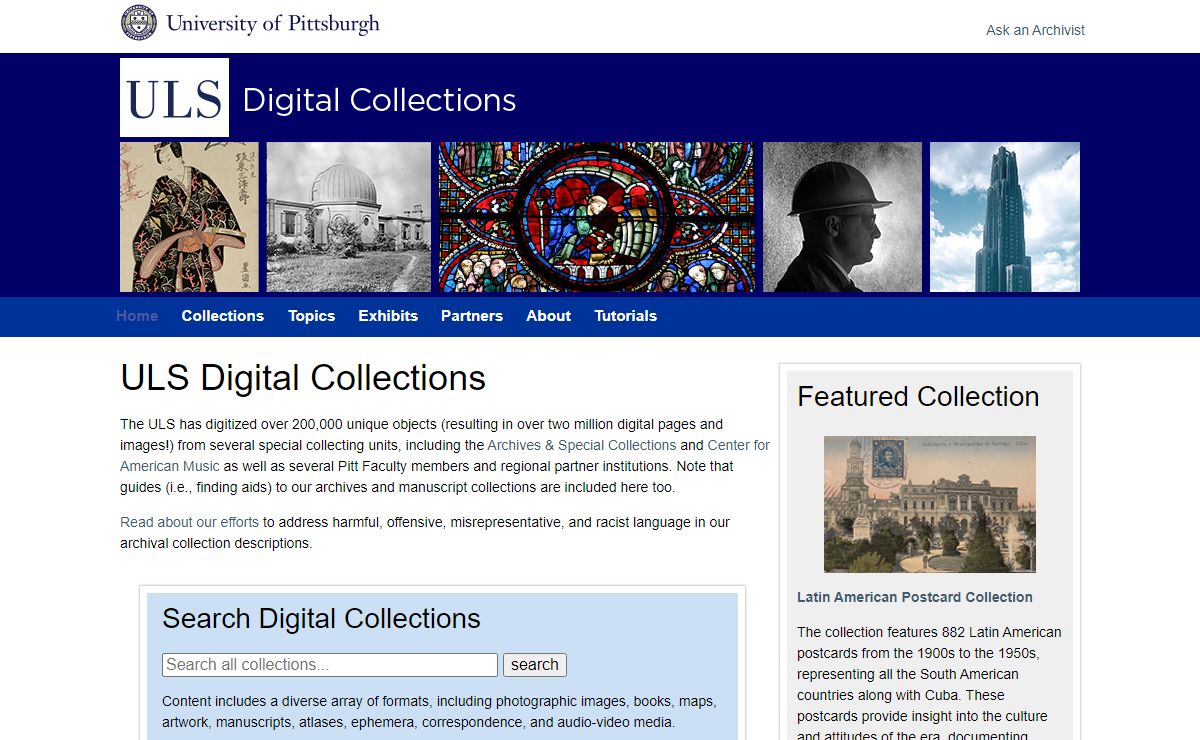 ULS Digital Collections | Digital Pitt