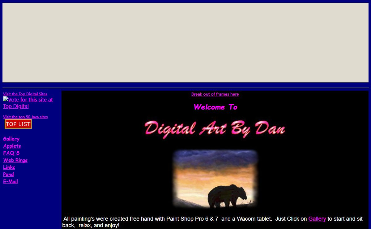 Digital Art By Dan landscape painting with PaintShop Pro