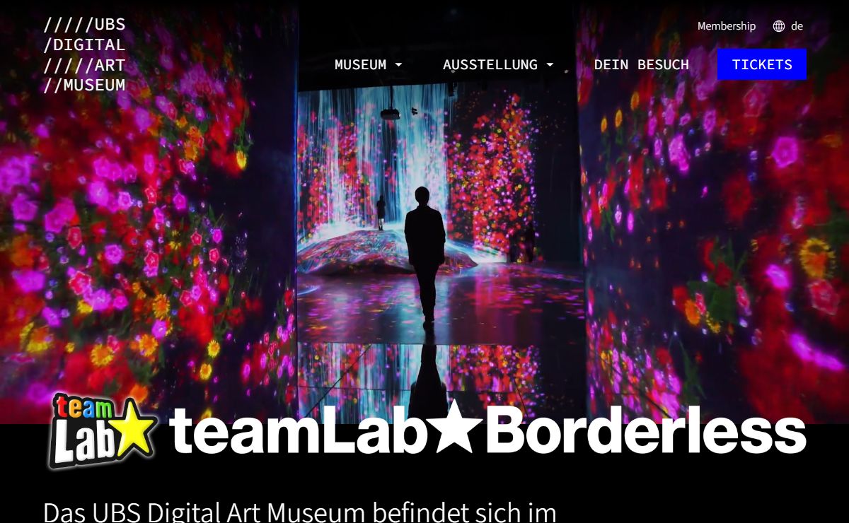 UBS Digital Art Museum / teamLab Borderless bald in Hamburg!