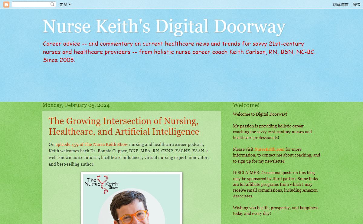 Nurse Keith's Digital Doorway
