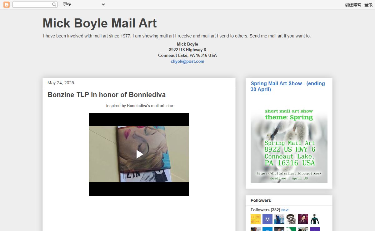 Mick Boyle Mail Art