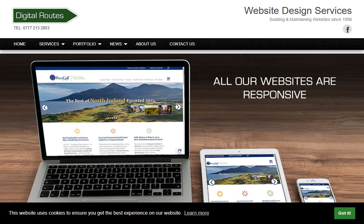 Web Design Lossiemouth and Elgin, Web Design Moray, Web Design Scotland - Digital Routes Lossiemouth, Moray, Scotland