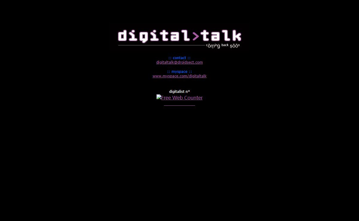 Welcome to the official DIGITAL TALK's Website