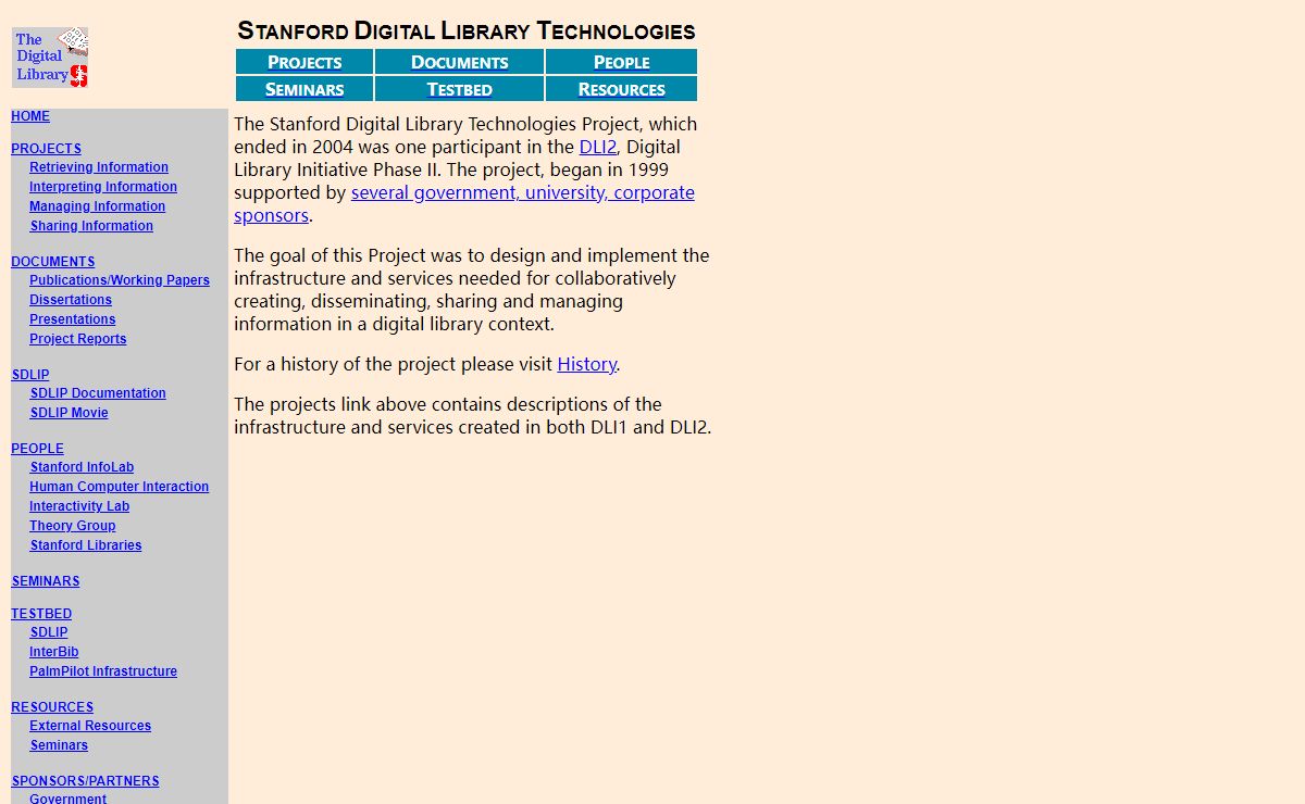The Stanford Digital Libraries Technologies Project