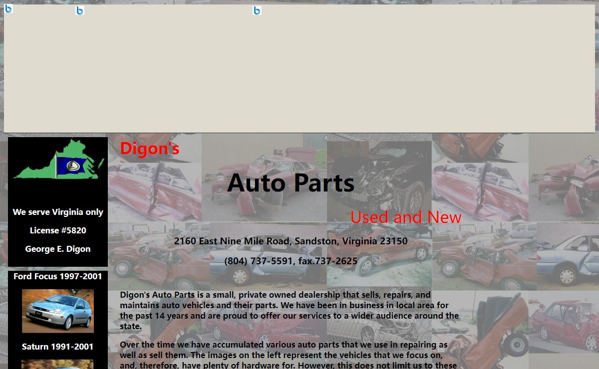 Digon's Auto Parts