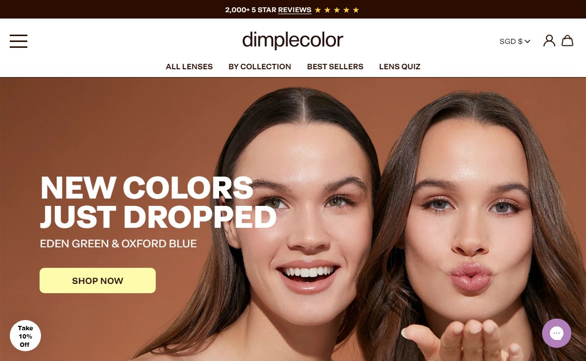The Best Color Contact Lenses | Dimple Color