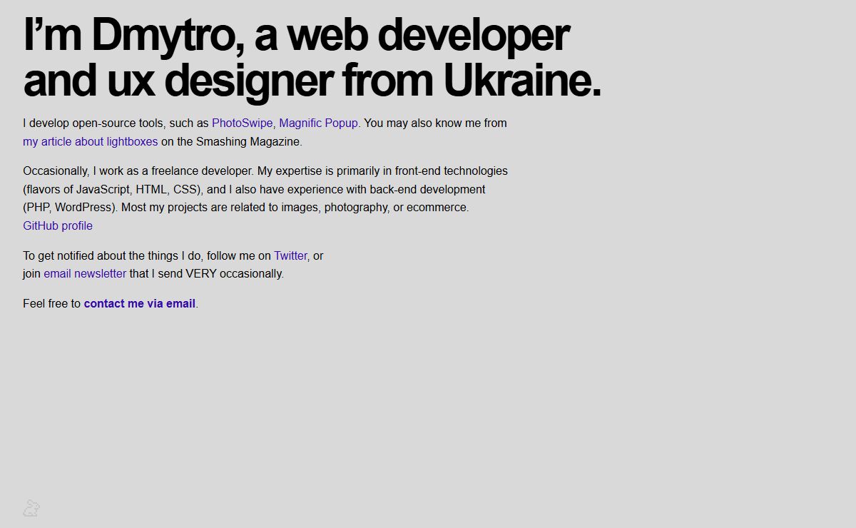 Dmytro Semenov - Web Developer from Ukraine