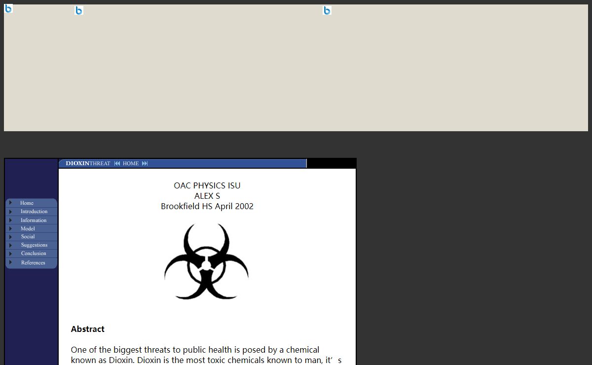 Dioxin Threat