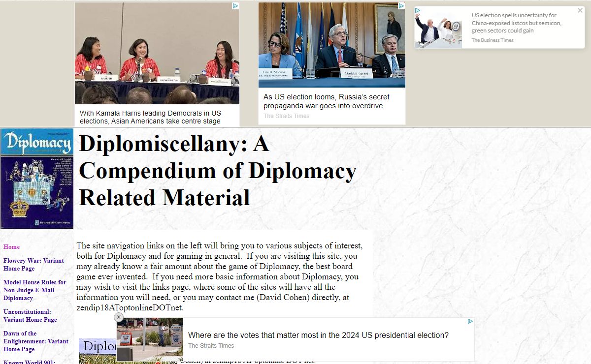 Diplomiscellany: A Compendium of Diplomacy Related Material