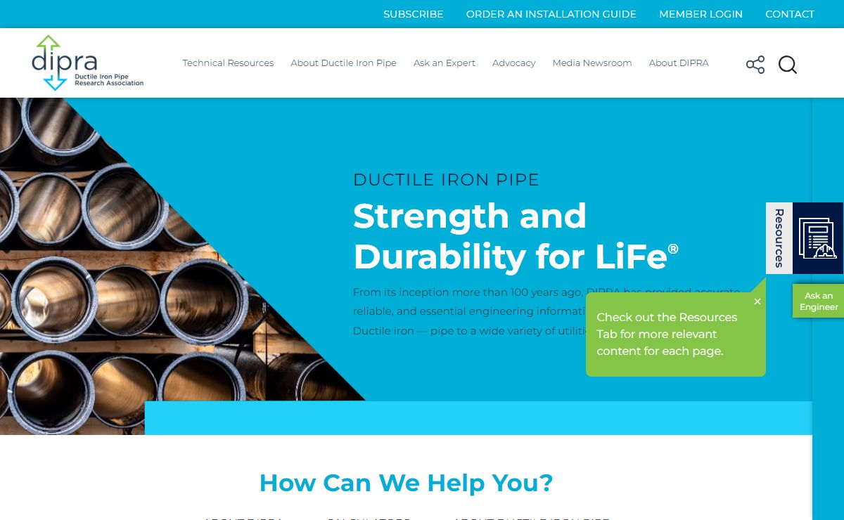 Ductile Iron Pipe Research Association | DIPRA