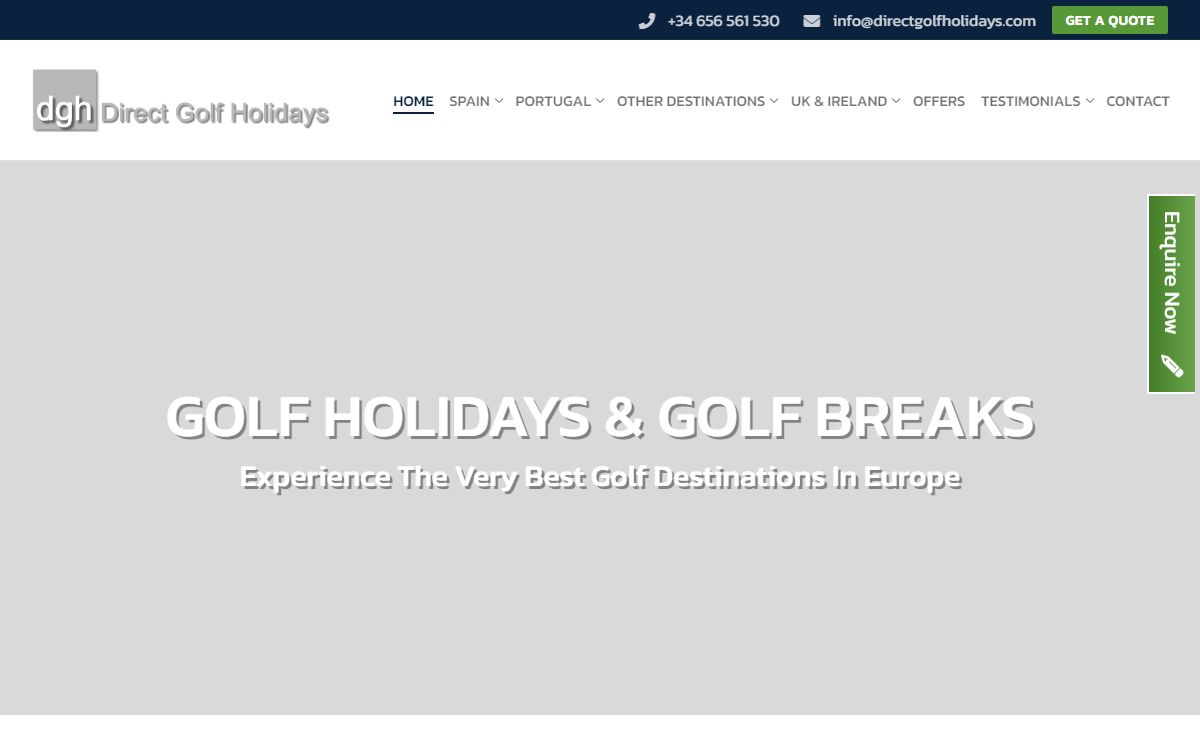 Golf Holidays Spain | Golf Breaks in Europe - Direct Golf Holidays