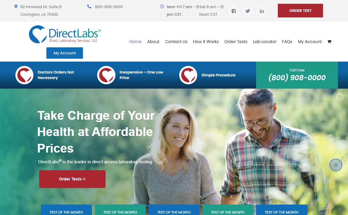 DirectLabs: Order Blood Tests and Lab Tests Online