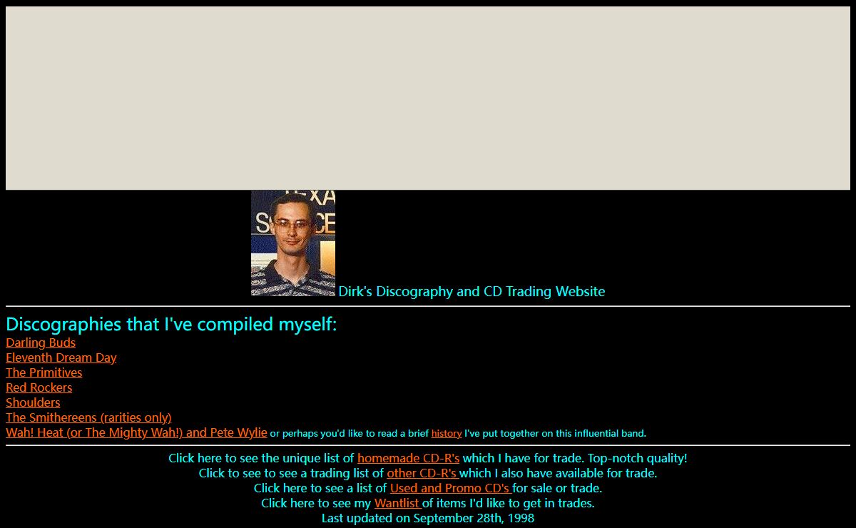 Dirk's Discography Website