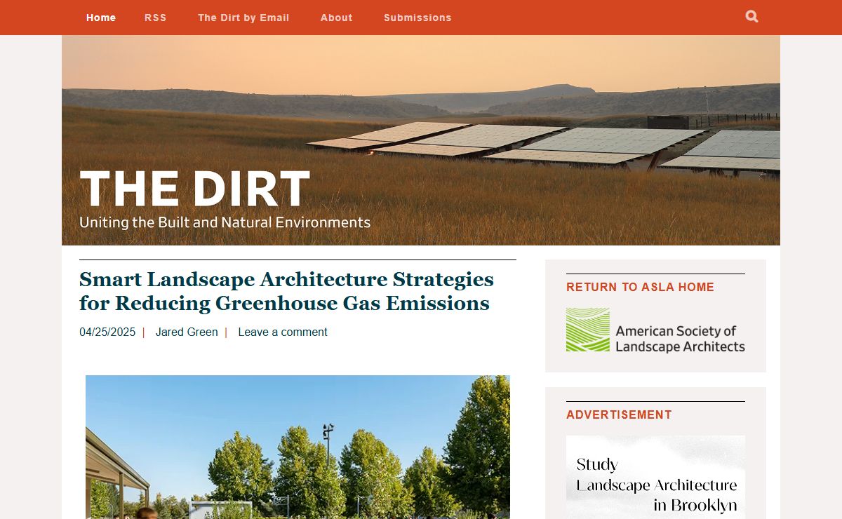 THE DIRT – UNITING THE BUILT & NATURAL ENVIRONMENTS
