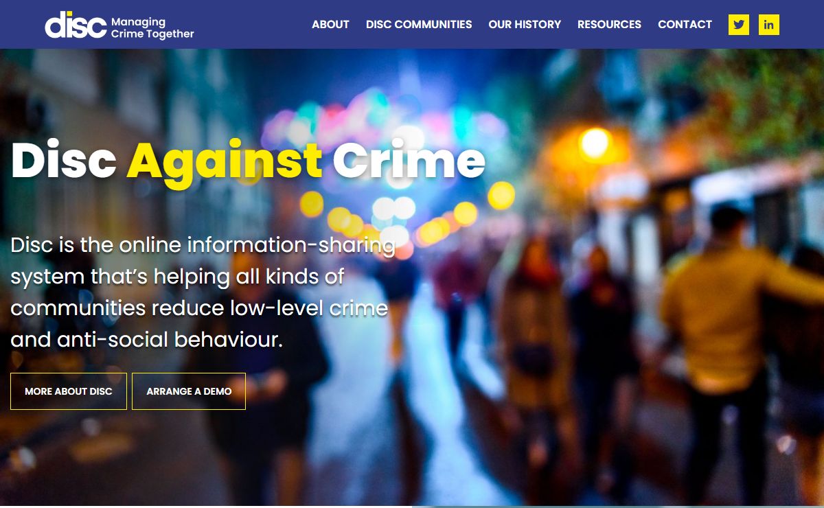 Disc - A Crime Information-Sharing System For UK Business & Rural Communities