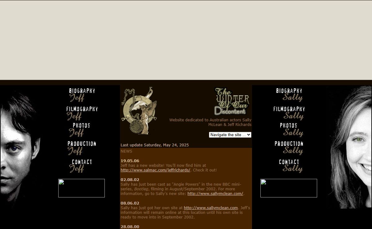 ::: winter of our discontent ::: site for australian actors ::: sally mclean & jeff richards :::