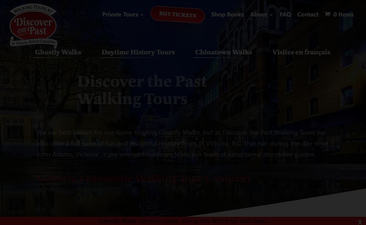 Discover the Past Walking Tours | Ghostly Walks & History Tours in Victoria