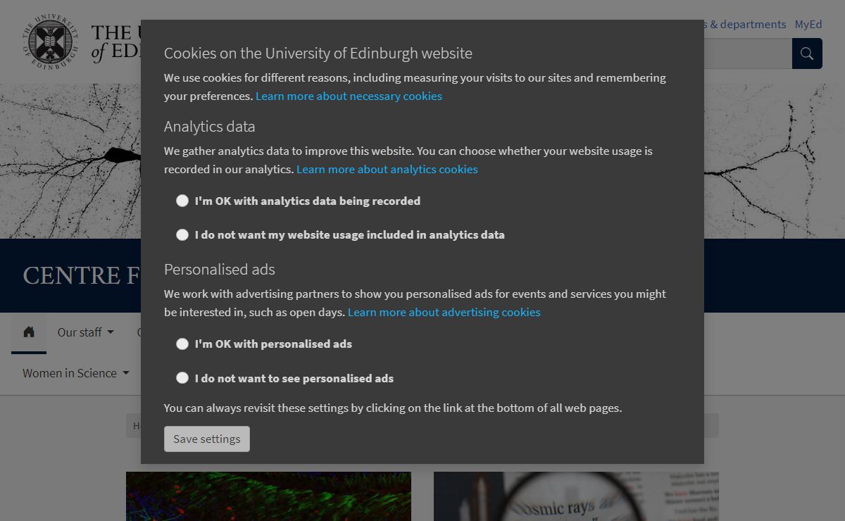 Centre for Discovery Brain Sciences | Centre for Discovery Brain Sciences