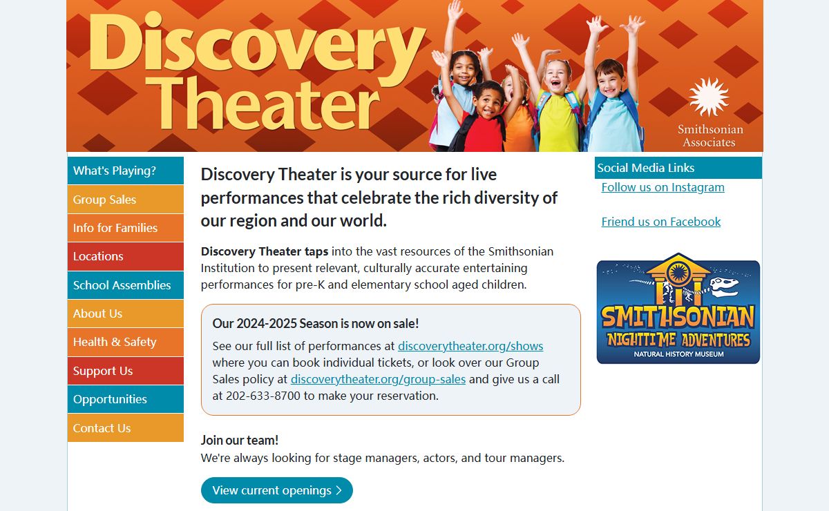 Discovery Theater by Smithsonian Associates