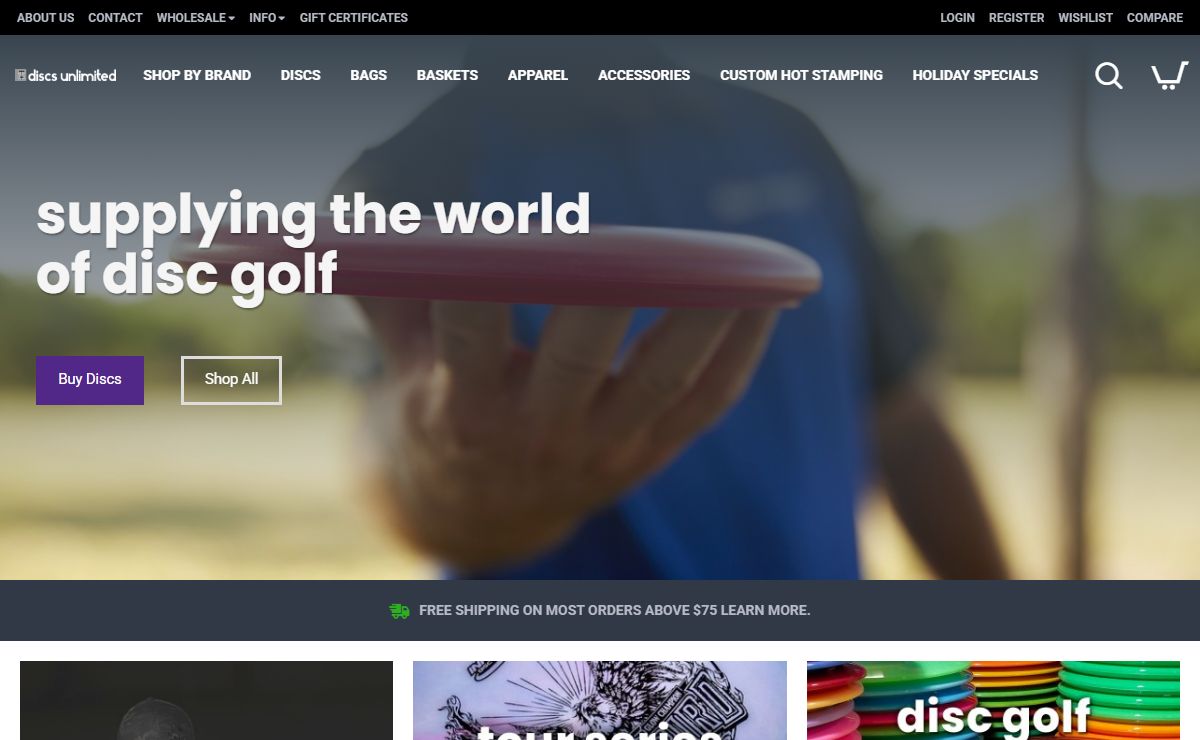 Discs Unlimited: Disc Golf Discs | Baskets | Bags | Accessories