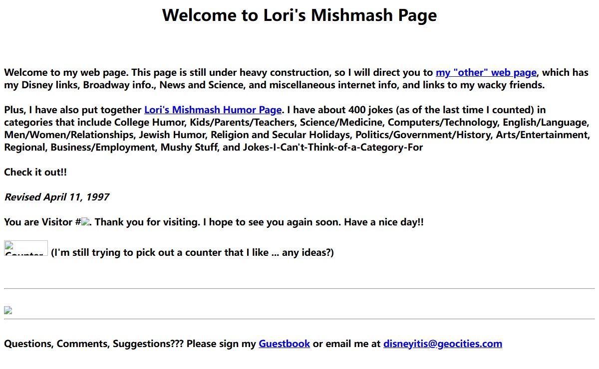 Lori's Mishmash Page