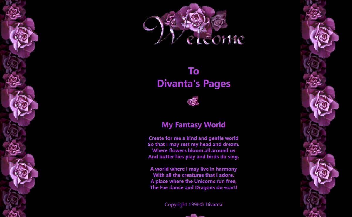 Divanta's Pages! My World