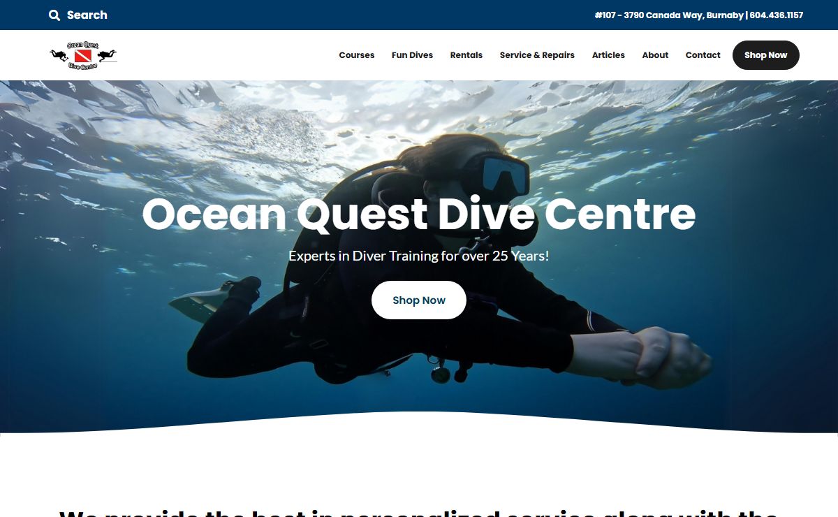 Home | Ocean Quest Dive Centre