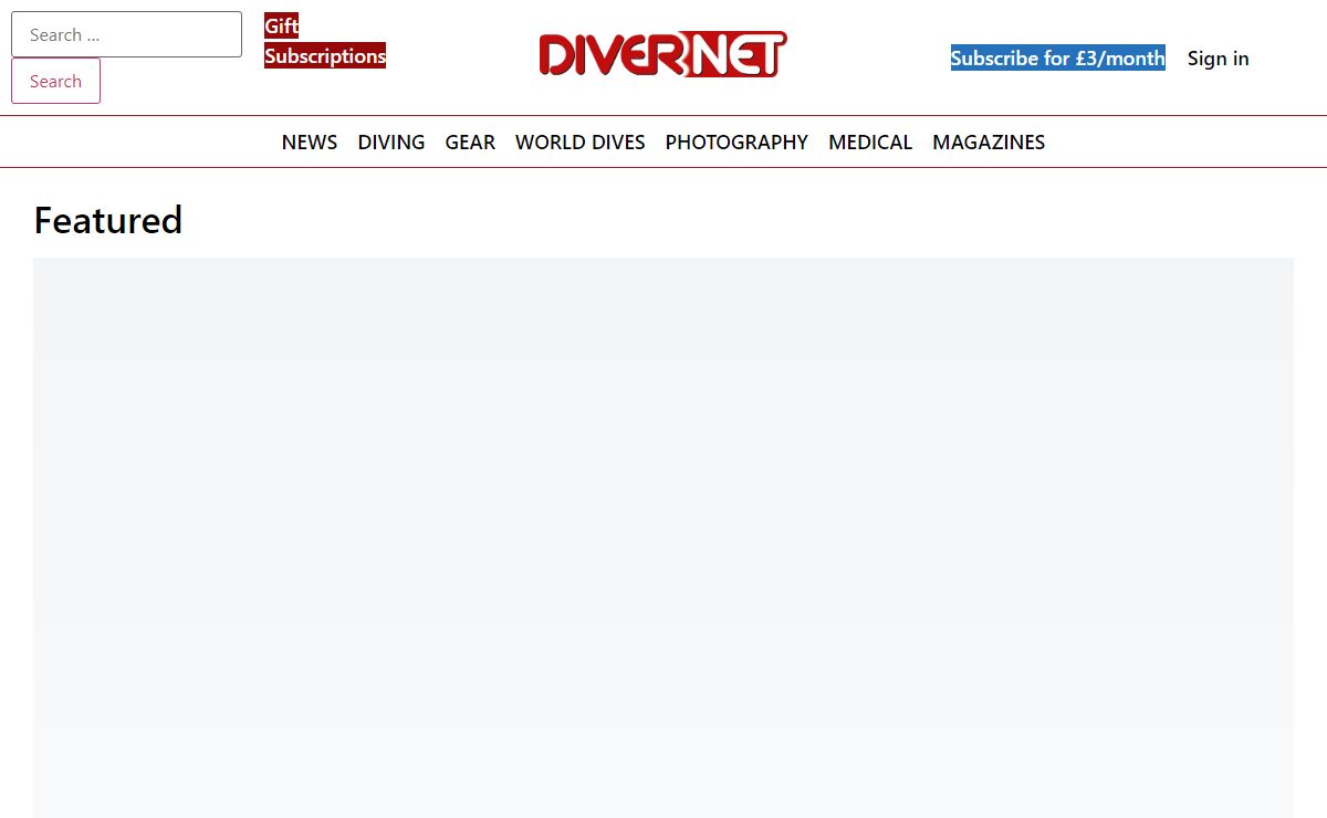 Divernet | Scuba Diving | Scuba News | Scuba Gear | Underwater Photography