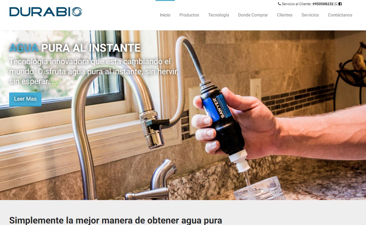 DuraBio | agua pura al instante