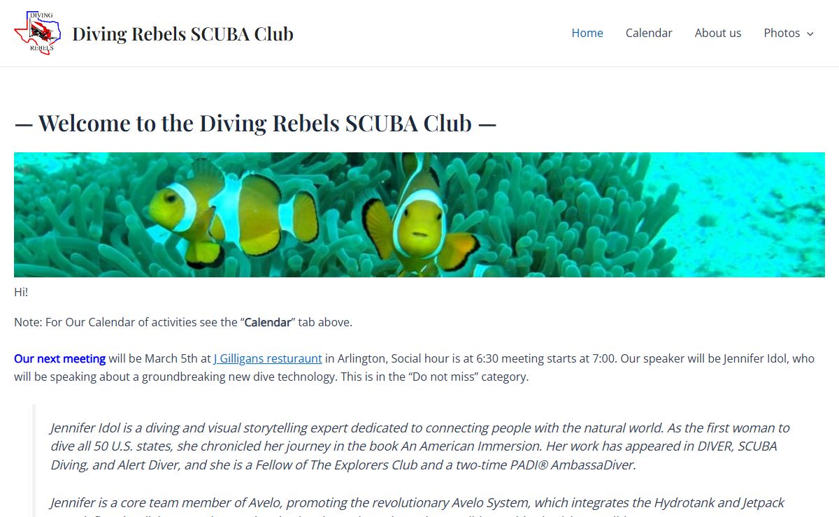 Diving Rebels SCUBA Club – Finding friends above and below water