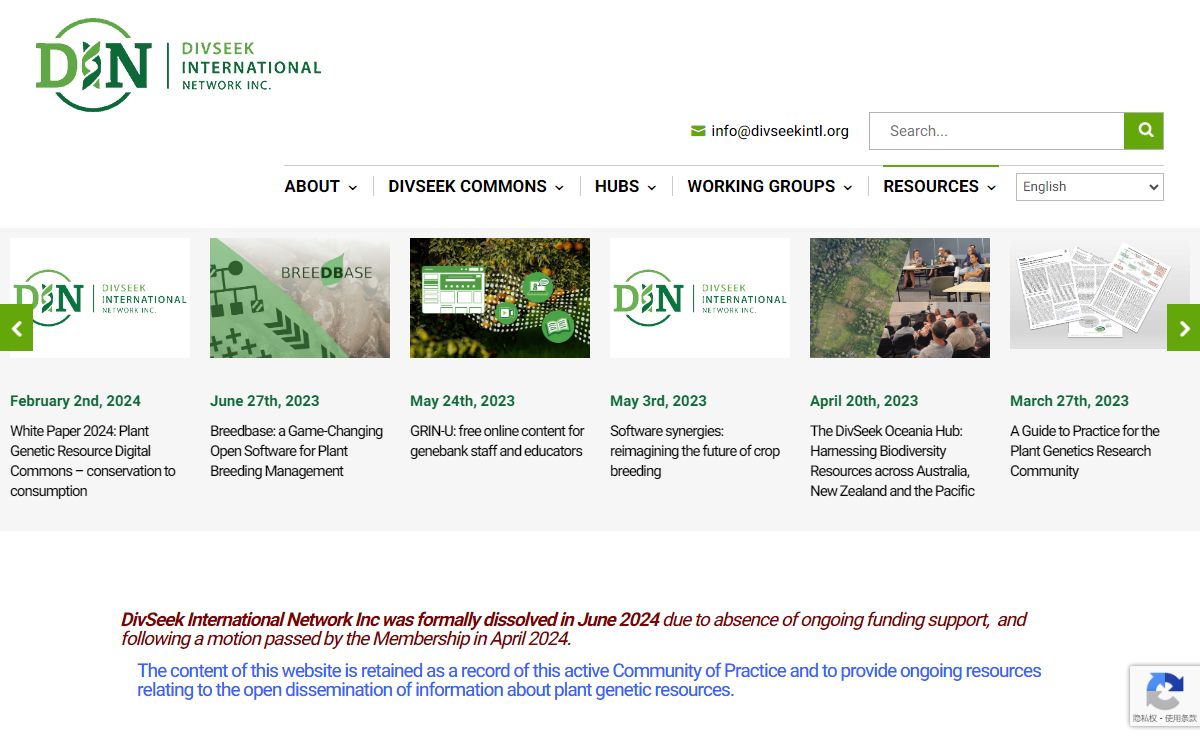 DivSeek International Network - A Global Community Driven Not-for-Profit Organization