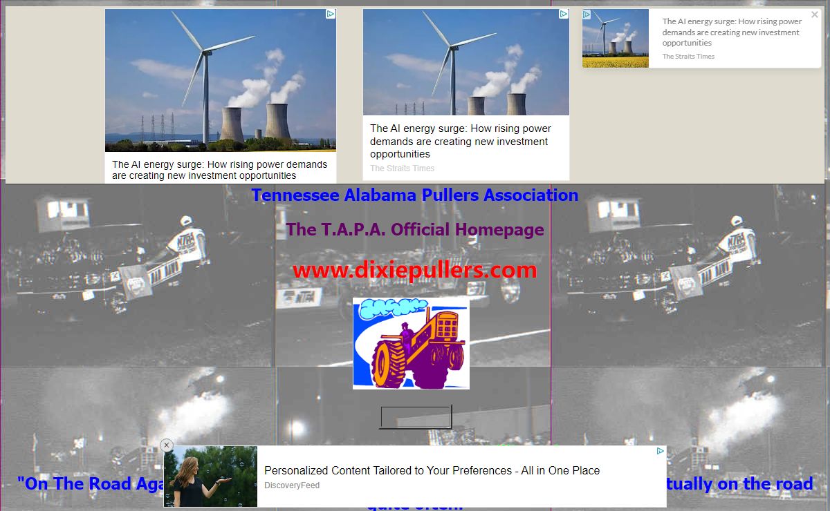 Dixie Pullers / T.A.P.A> Homepage