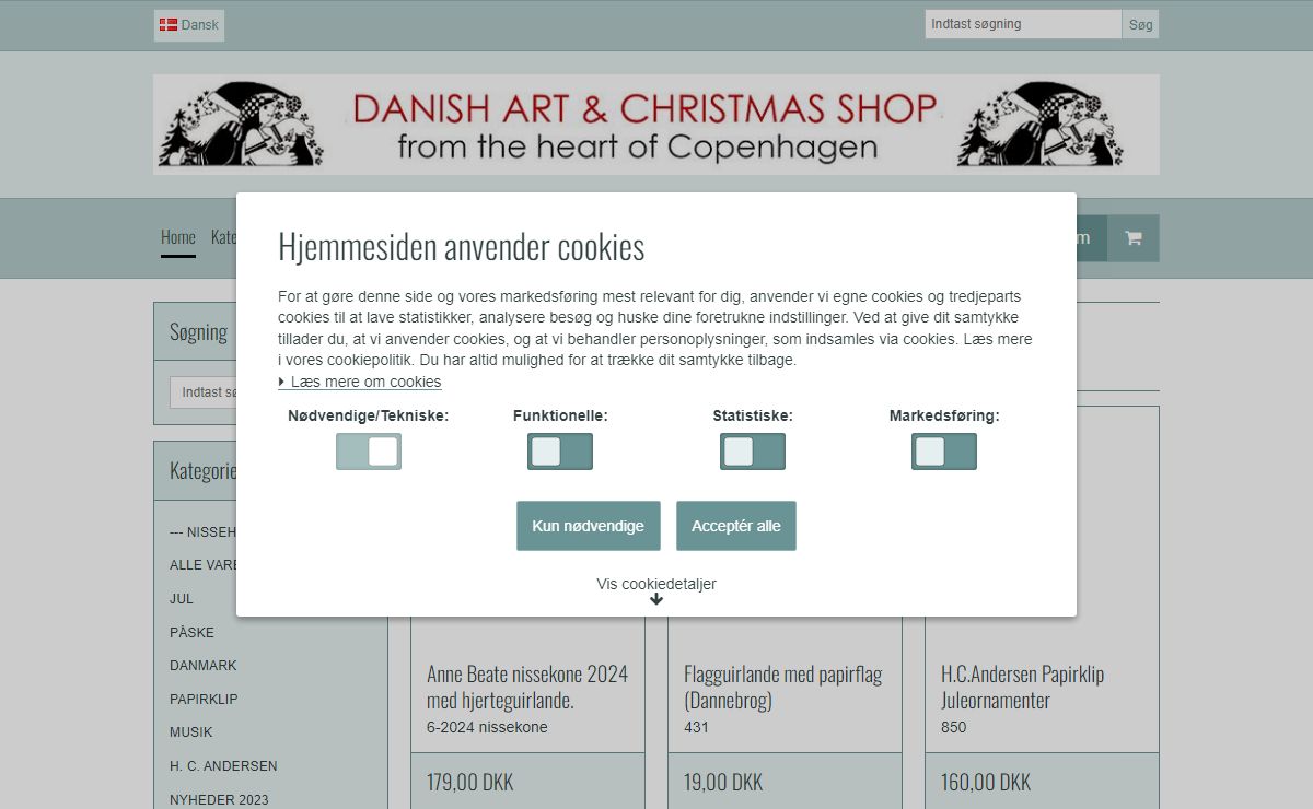 Danish Art & Christmas Shop - Danish Shop - Danish Art and Christmas Shop