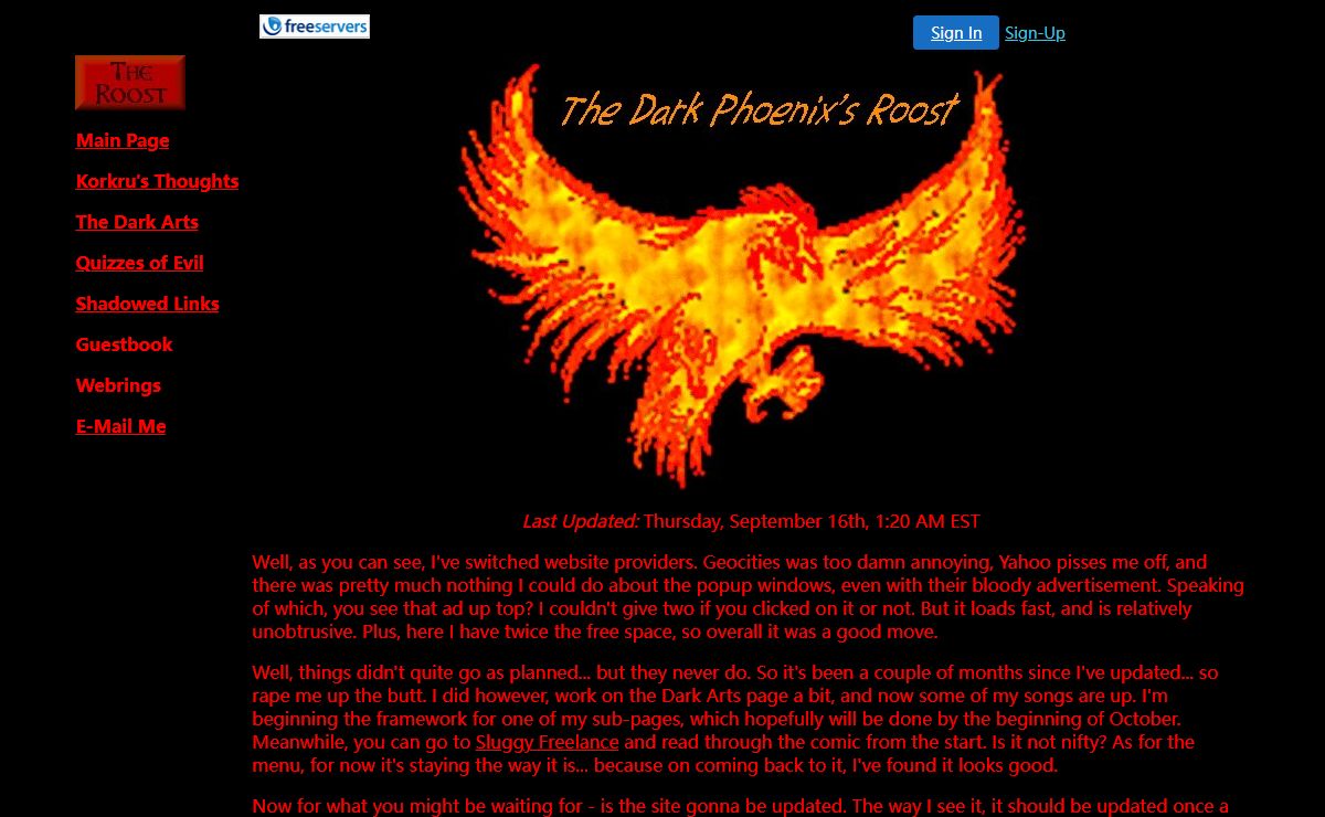The Dark Phoenix's Roost