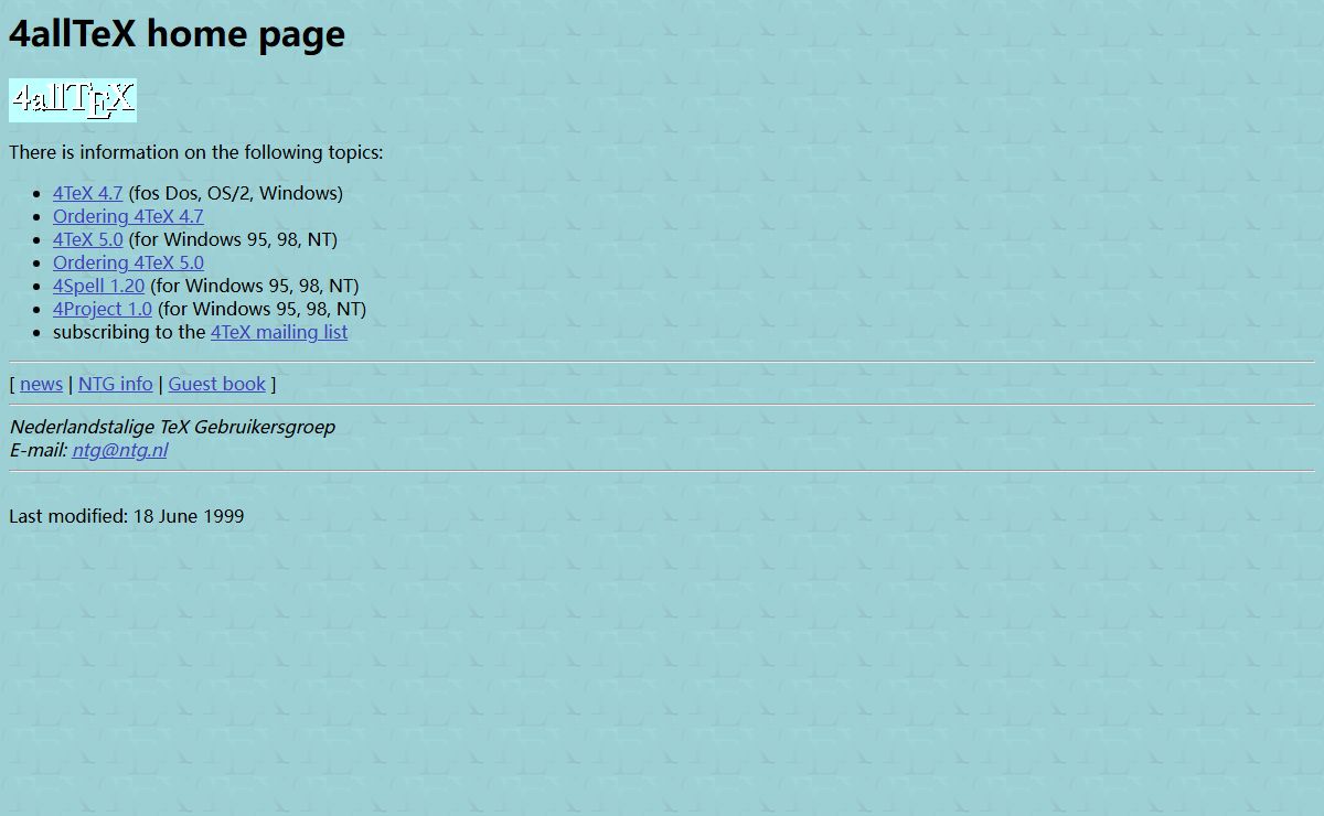 4allTeX home page