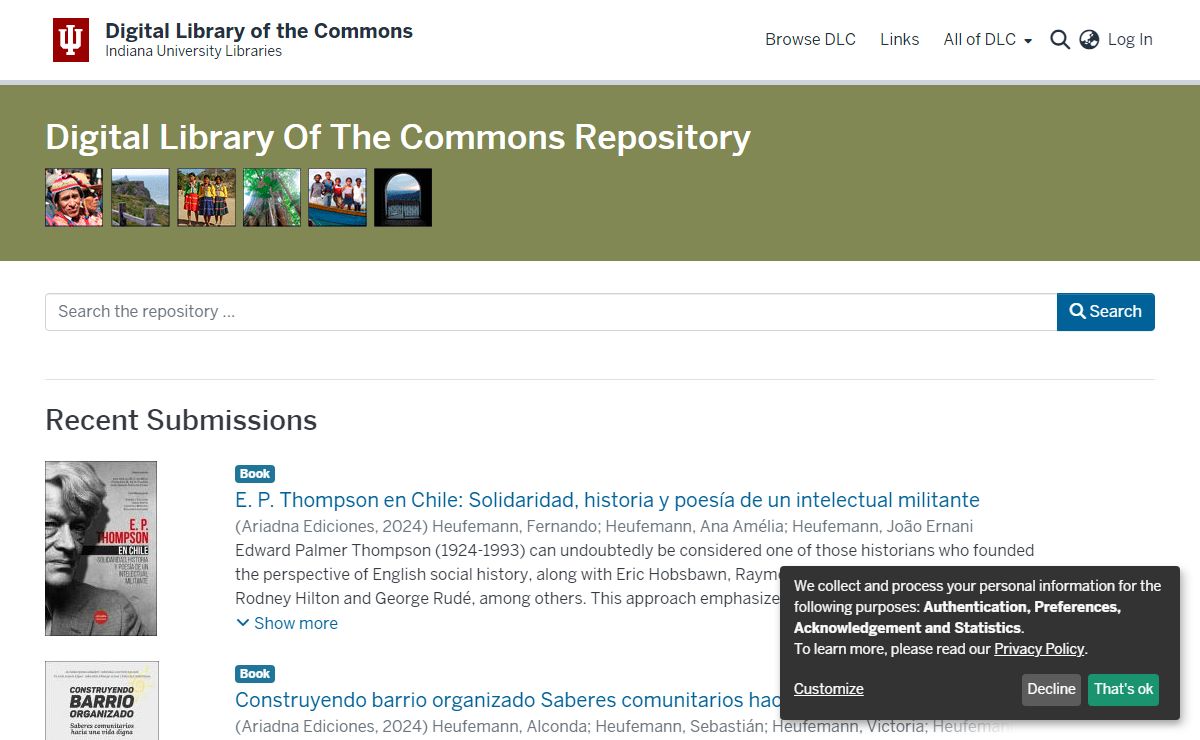Digital Library of the Commons :: Home