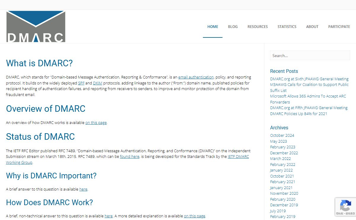 dmarc.org – Domain Message Authentication Reporting & Conformance