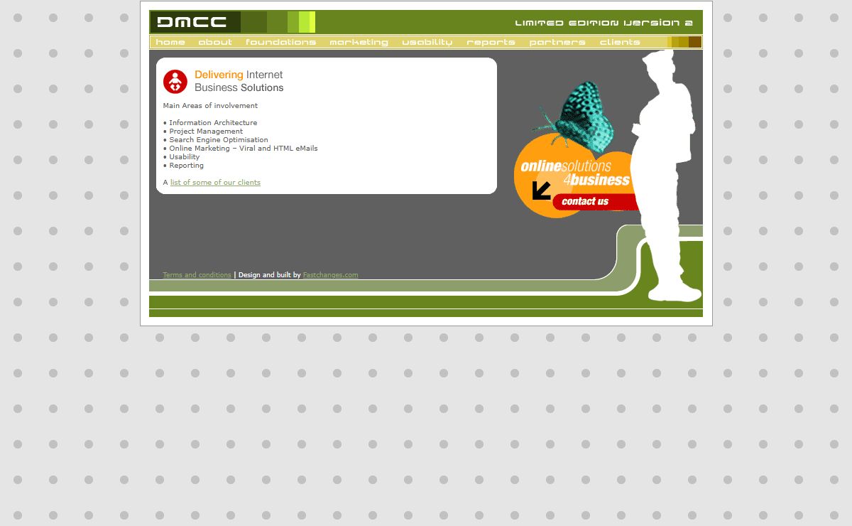 DMCC. Search Engine Optimisation, Usability, Online Marketing.