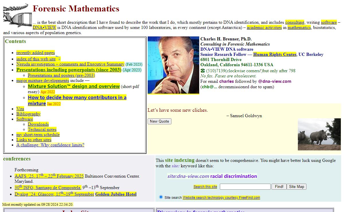 Forensic Mathematics
