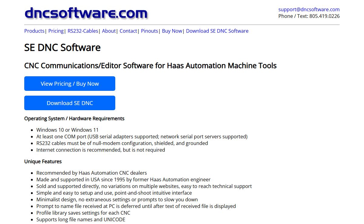DNC Software | Windows 10 | Windows 11 | Made in USA | HAAS CNC