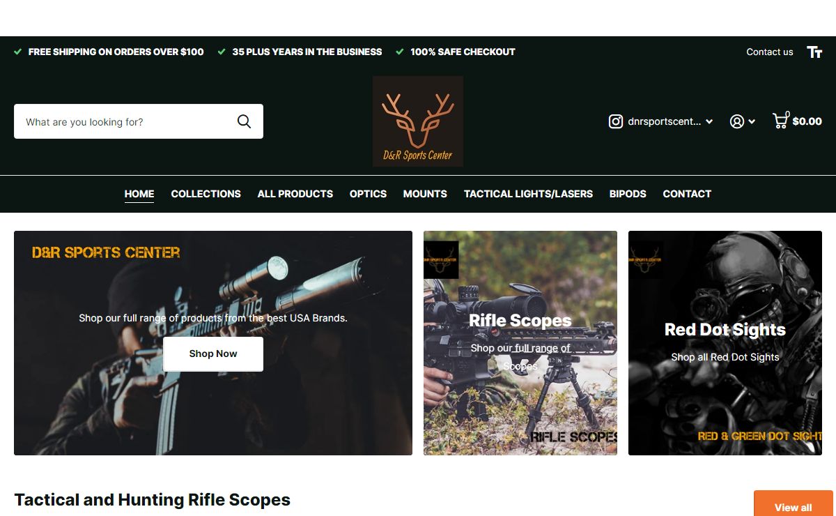 D&R Sports Center - Scopes, Red Dot Sights, Optics, Bipods