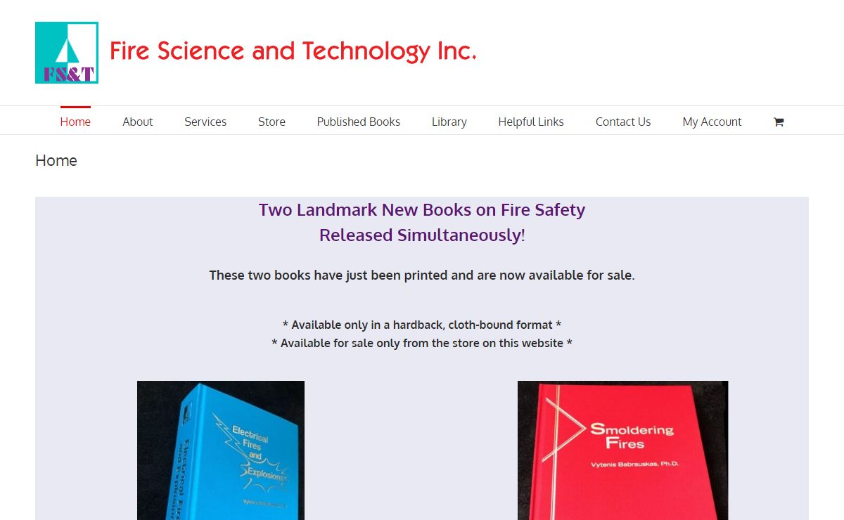 Home - Fire Safety Books - Fire Science and Technology Inc.
