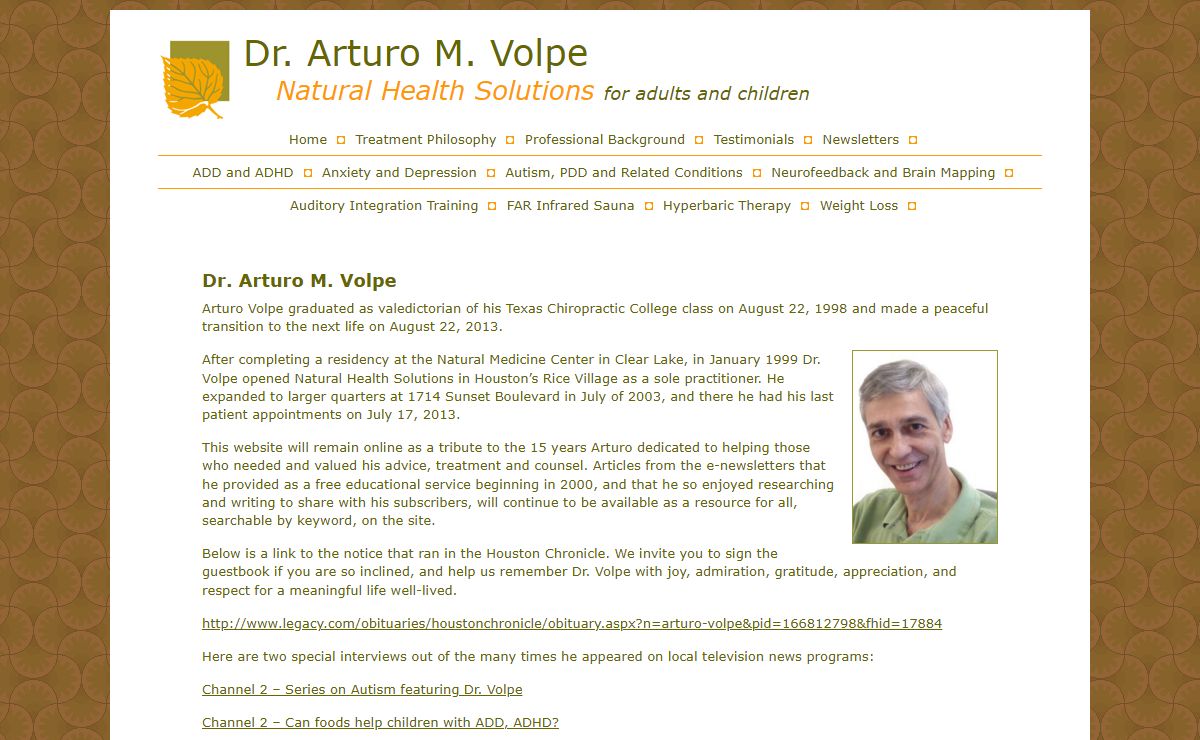 Dr. Arturo M. Volpe