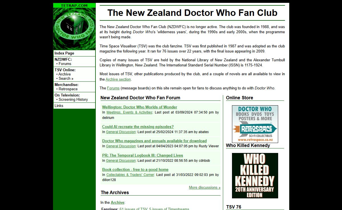 The New Zealand Doctor Who Fan Club